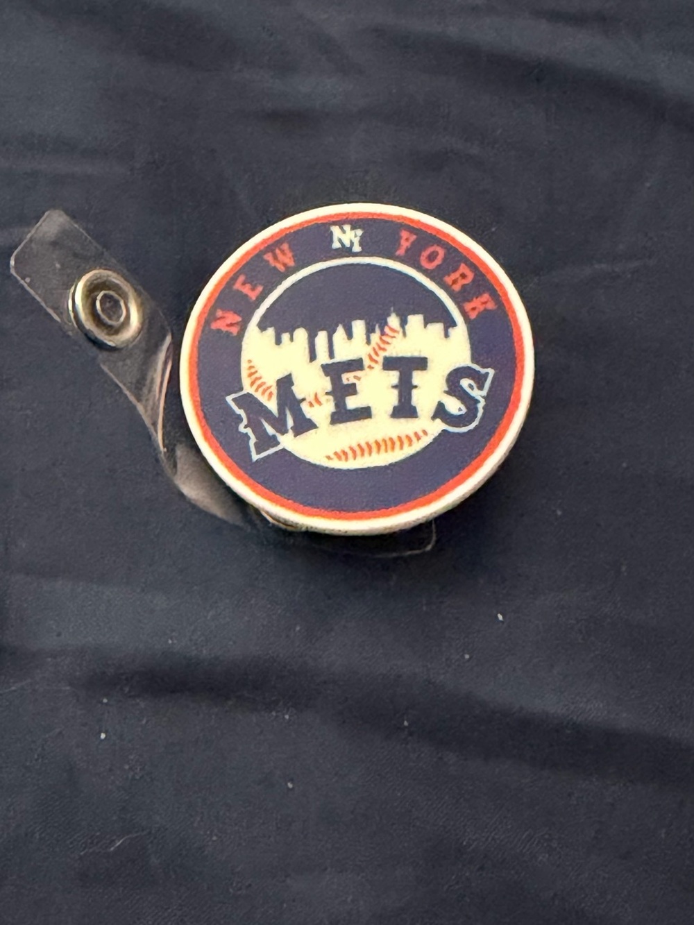 Navy & Orange Badge Reel